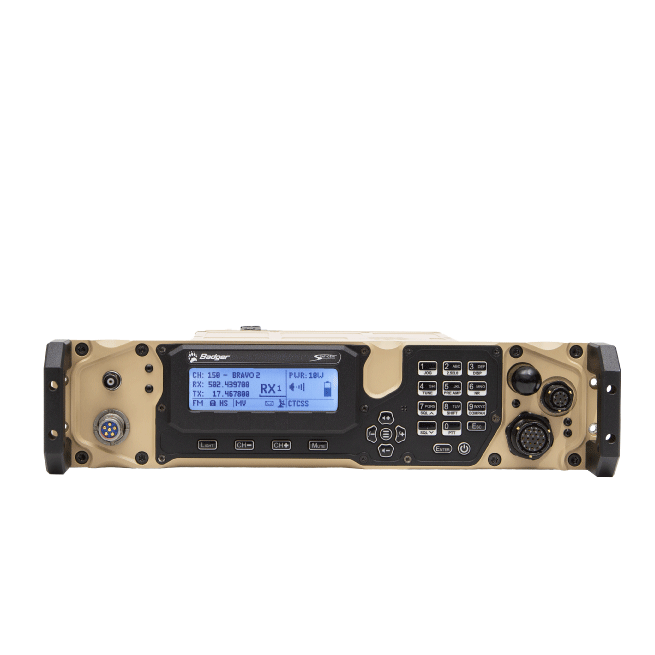 Rack + Panel Mount Wideband SDR Radio